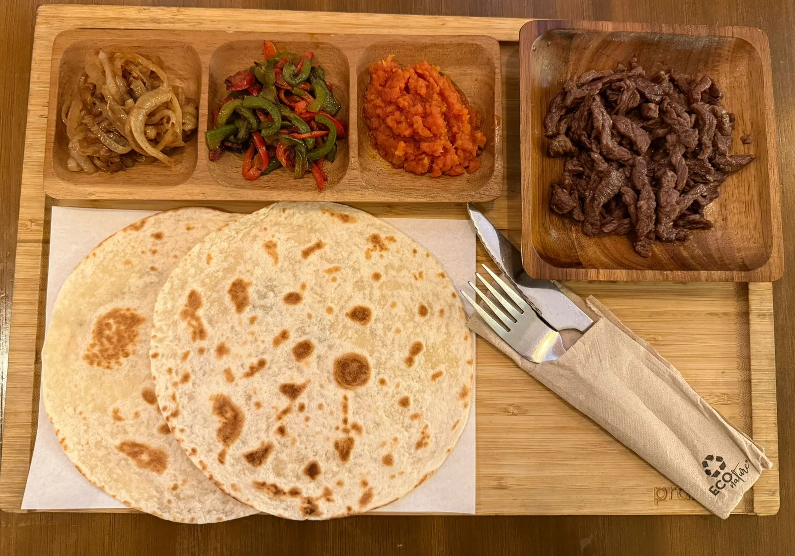 Fajitas para compartir