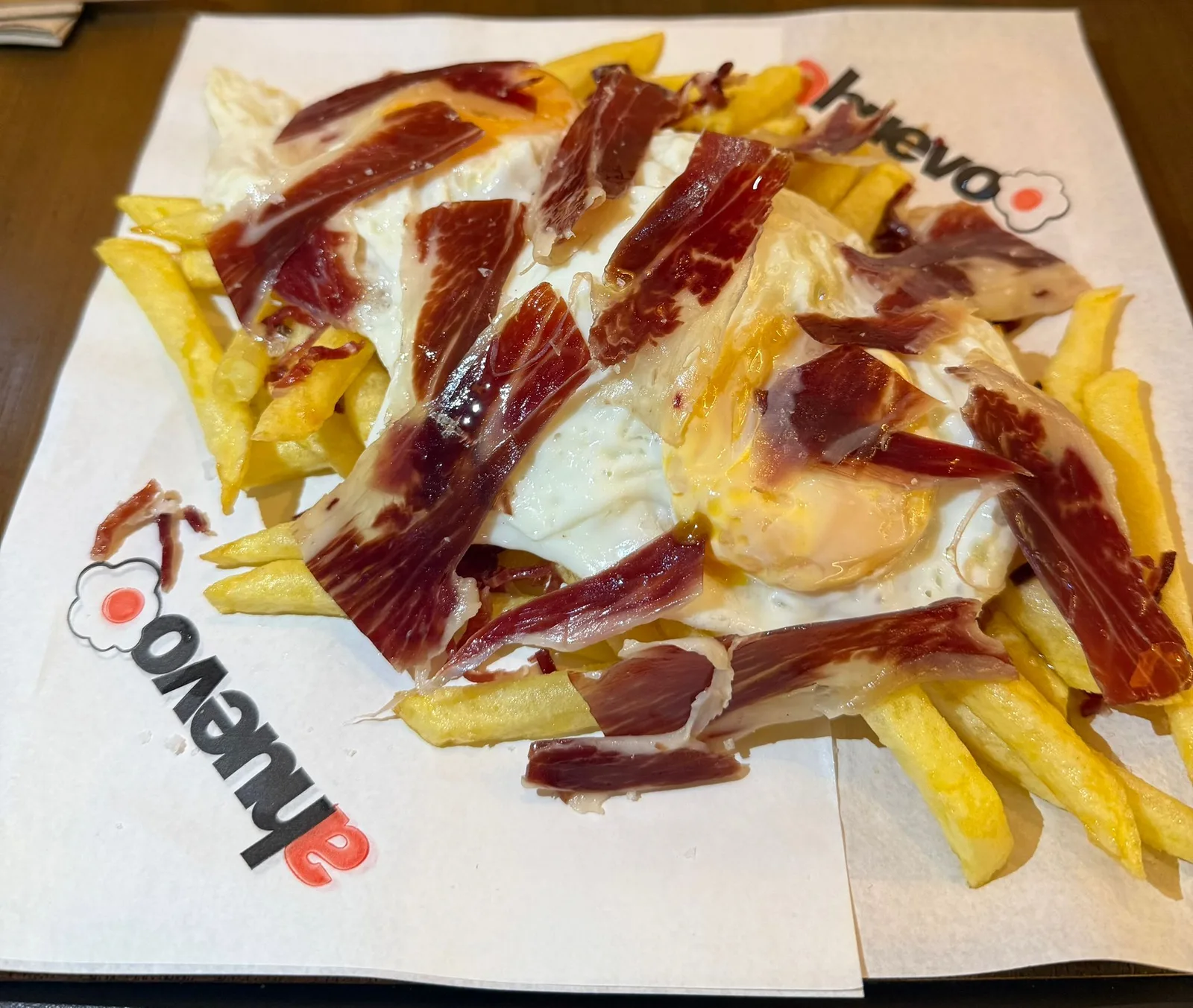 Huevos Rotos con Paletilla Ibérica